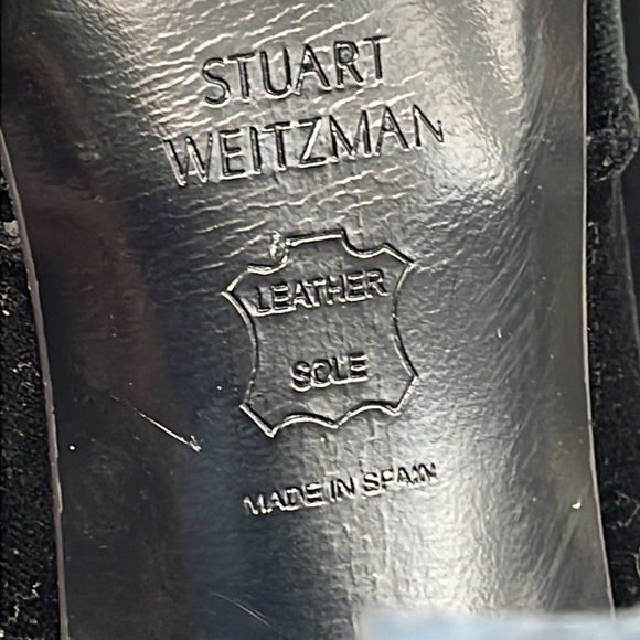 Rare Stuart Weitzman Alllegs OTK Thigh High Stretch Velvet Boots Heels Sz 8 - Picture 10 of 14